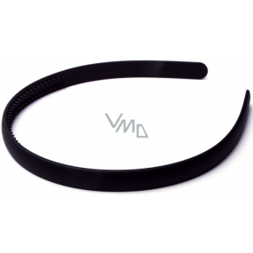 Stirnband breit schwarz glänzend 1,9 cm