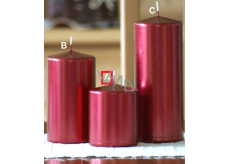 Lima Metal Serie Kerze rot Zylinder 80 x 100 mm 1 Stück