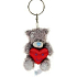 Ich zu dir Teddybär mit rotem Herz Plüsch Schlüsselbund 7 cm