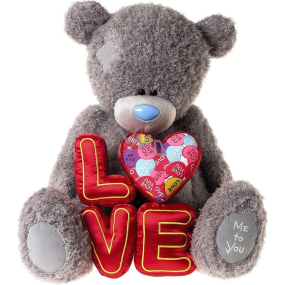 Ich zu dir Teddybär mit Buchstaben Liebe 50 cm