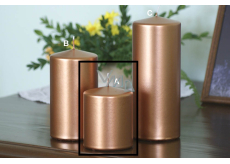 Lima Metal Serie Kerze Kupferzylinder 80 x 100 mm 1 Stück