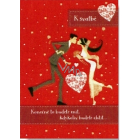 Albi Spielkarte im Cover Für die Hochzeit Liebe ist Liebe Lucie Bílá 14,8 x 21 cm