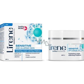 Lirene Healthy Skin + Empfindliche und allergische Feuchtigkeitscreme für die Haut zur Linderung von Reizungen 50 ml