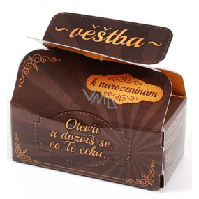 Albi Chocolate Divination Echte belgische Pralinen mit einer Wahrsagerei zum Geburtstag, 2 Pralinen, 1 Schriftrolle mit einer Wahrsagerei 22g