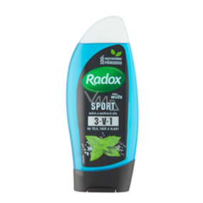 Radox Men Sporty Watermint & Sea Minerals 3in1 Duschgel und Shampoo für Männer 250 ml