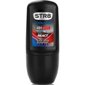 Str8 Cool + Dry Body Reagieren Sie 48h Ball Antitranspirant Deodorant Roll-On für Männer 50 ml