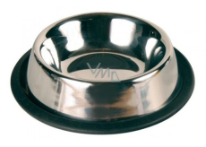 Trixie Bowl Edelstahl mit Gummi 2,1 l 33,5 cm