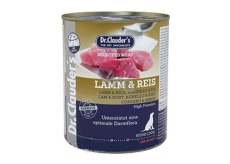 DR. Clauders Lamm mit Reis komplett Super Premium Futter 94% Fleisch für erwachsene Hunde 800 g