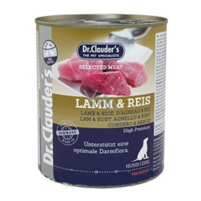 DR. Clauders Lamm mit Reis komplett Super Premium Futter 94% Fleisch für erwachsene Hunde 800 g