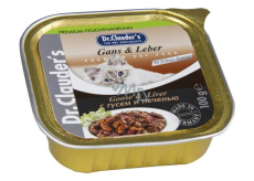 DR. Clauders Gans mit Lebersauce mit Fleischstücken komplettes Katzenfutter 100 g