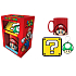 Degen Merch Super Mario Keramikbecher 315 ml + Schlüsselanhänger + Untersetzer, Geschenkset
