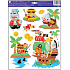 Piraten Schatzkiste Wandaufkleber 33 x 29 cm