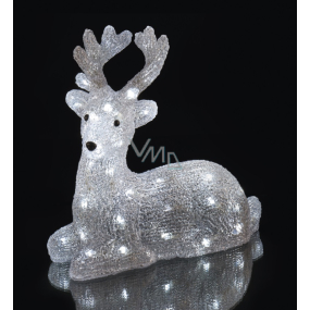 Emos Deer leuchtend 31 x 27 x 14 cm, 40 LED kaltweiß + 3 m Stromkabel