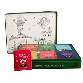 English Tea Shop Bio Premium grüne Geschenkdose 36 Stück biologisch abbaubare Teepyramiden, 6 Geschmacksrichtungen, 54 g