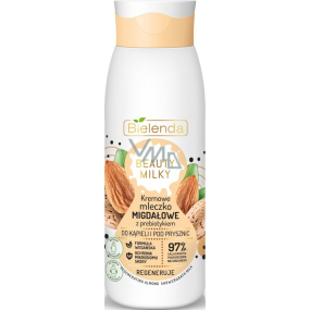 Bielenda Beauty Milky Mandelmilch mit Probiotika regenerierende Duschmilch 400 ml