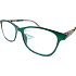 Berkeley Lesebrille Dioptrien +3.0 Kunststoff grün farbige Bügel 1 Stück MC2193