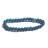 Achat blau Drachen Armband elastisch Naturstein, Kugel 6 mm / 16 - 17 cm