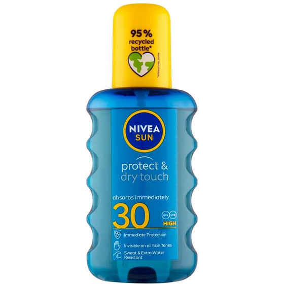 Nivea Sun Protect & Dry Touch OF30 Unsichtbarer Spray-Sonnenschutz 200 ml