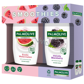 Palmolive Smoothies Exotic Watermelon Duschcreme 500 ml + Velvety Blackberry Duschcreme 500 ml, Kosmetikset für Frauen