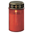 Emos Friedhofskerze rot mit LED-Licht 7 x 12,5 cm