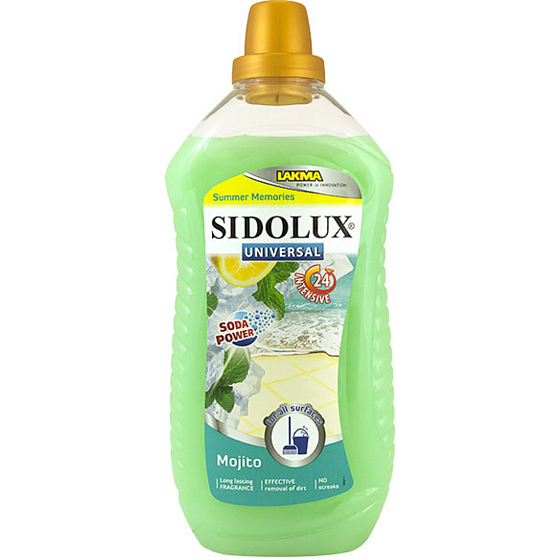 Sidolux Universal Summer Memories Mojito Reinigungsmittel für alle abwaschbaren Oberflächen und Böden 1 l