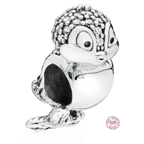 Charms Sterling Silber 925 Disney Schneewittchen Vogel, Perle für Armband, Tier