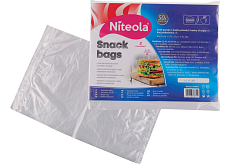 Niteola Sandwichbeutel, HDPE, 25 × 35 cm, Stärke 12 µ, klar, 50 Stk.
