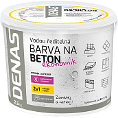 DENAS BETON EKONOMIK Farbe für Beton, 0110 grau, 2,5 kg