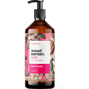Wood Santal & Rose flüssige Handseife 1 l, Spender