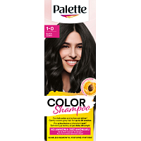 Schwarzkopf Palette Color Shampoo barvicí šampon na vlasy 1-0 Černý, 1 ks