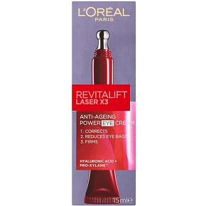 L'Oréal Paris Revitalift Laser X3 Augencreme, 15 ml