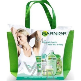 Garnier Körper- und Haarpflegecreme + Deo + Shampoo + Handcreme + Milch + Beutel, Kosmetikset