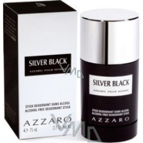 Azzaro Silver Black Deodorant Stick für Männer 75 ml