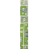 Nekupto Geschenkpapier 70 x 200 cm Weihnachten Hellgrüner weißer Stern