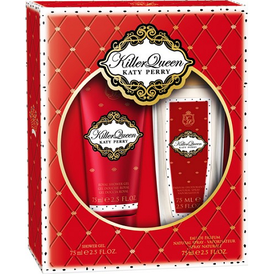 Katy Perry Killer Queen parfümiertes Deodorantglas für Frauen 75 ml + Duschgel 75 ml, Kosmetikset