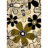 Nekupto Geschenk Papiertüte 32,5 x 26 x 13 cm Blumen schwarz 1 Stück 832 01 BL