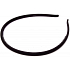 Schmales Stirnband schwarz matt 0,6 cm