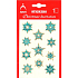 Arch Holographic Christmas dekorative Aufkleber mit Glitzer 702-SG Blaugold 8,5 x 12,5 cm