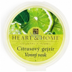 Heart & Home Citrus Geysir Soja Wachs mit natürlichem Duft 27 g