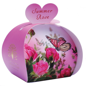 English Soap Summer Roses natürliche parfümierte Seife mit Sheabutter 3 x 20 g