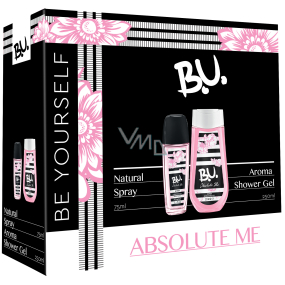 BU Absolute Me parfümiertes Deodorantglas für Frauen 75 ml + Duschgel 250 ml, Kosmetikset