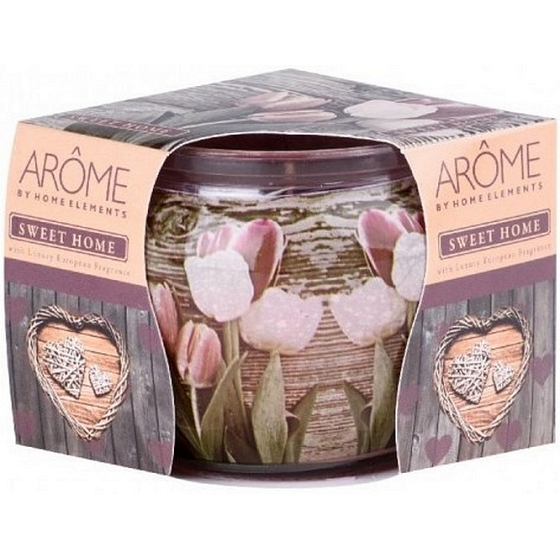Home Elements Sweet Home - Süße Duftkerze in Glas 85 g