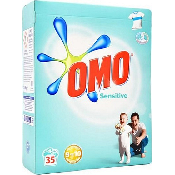 Omo Sensitive Waschpulver für empfindliche Haut 35 Dosen 2,45 kg