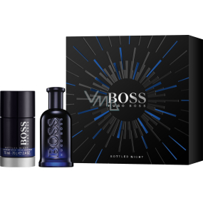 Hugo Boss Boss Abgefüllte Nacht Eau de Toilette für Männer 50 ml + Deo-Stick 75 ml, Geschenkset