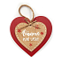 Nekupto Weihnachten Holz Herzdekoration Weihnachten voller Liebe 12 x 12 cm