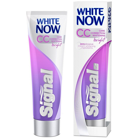 Signal White Now CC Pflegekorrektur Helle Zahnpasta für umfassende Pflege 75 ml