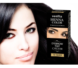 Venita Henna Professionelle Creme Augenbrauenfarbe Schwarz 15 ml