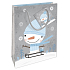 Nekupto Geschenk Papiertüte 14 x 11 x 6,5 cm Weihnachten mit Schneemann WBS 1913 02