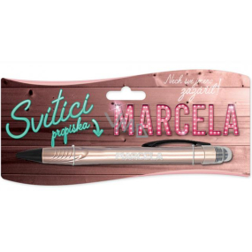 Nekupto Glühender Stift mit dem Namen Marcela, Touch Tool Controller 15 cm