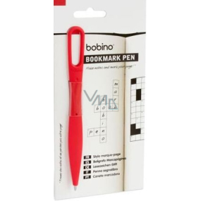 Wenn Bobino Lesezeichen Stift Stift Rot 1,5 x 0,6 x 14,5 cm